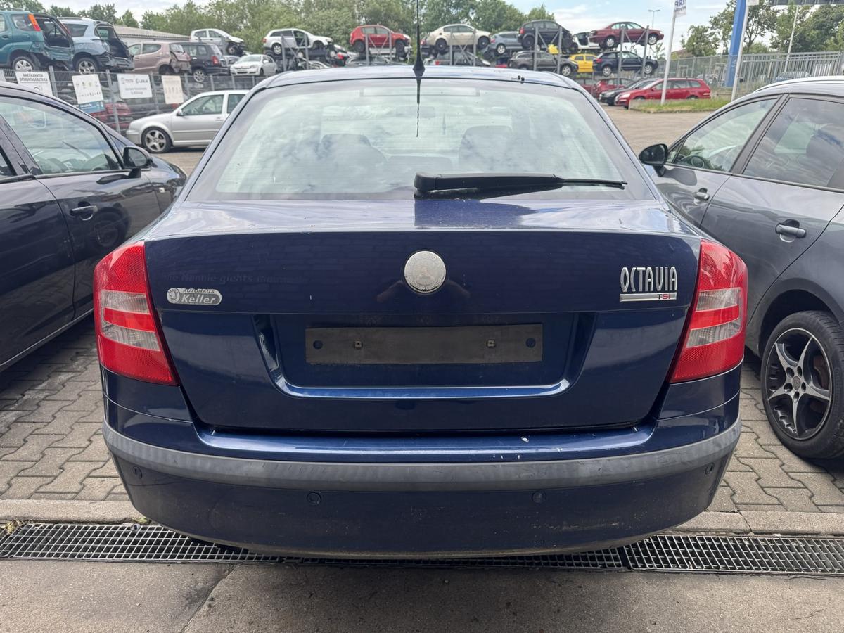 Skoda Octavia 2 1Z original Au&szlig;enspiegel links elektrisch verstellbar und heizbar LF5Q Stormblau Metallic Bj.2008